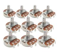 Alpha B250K Mini Potenciómetro Métrica Solid Short Shaft 6,6mm Lineal Taper Pot para Guitarra Eléctrica Bajo (Set de 4)