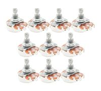 Alpha B500K Potenciómetro Métrica Split Standard Shaft 9,5mm Lineal Taper Poti para Guitarra Eléctrica Bajo(Set de 10)