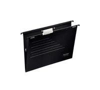 Alpha - Carpeta con ganchos para colgar (5 unidades), color negro