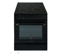 Alpha cocina eléctrica vulcano zeus gold rustica oro, vitrocerámica, horno 8 funciones, cristal extraíble, **alta gama**
