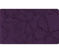 Alpha Edition - Agenda de bolsillo Ladytimer TO GO Deluxe Purple 2025, 15,3 x 8,7 cm, calendario de 128 páginas, con espacio para notas, mensual, calendario internacional