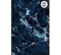 Alpha Edition - Agenda escolar Collegetimer 2022/2023, semanal, 15 x 21 cm, mármol azul, 224 páginas