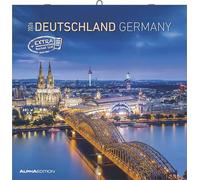 Alpha Edition - Deutschland 2026 Broschürenkalender, 30x30cm, Wandkalender mit Platz für Notizen und Termine, 12 Motive aus Deutschland, Monatsübersicht und Ferientermine DE/AT/CH: Germany