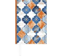 Alpha Edition - Calendario de libro estilo oriental A5 2026 - Office & Cheftimer A5 (aprox. 15 x 21 cm) 1 día/página con tapa dura resistente, división del tiempo y mucha información adicional