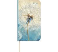 Lady Journal Slim Blowballs 2026 - Taschen-Kalender 9x15,6 cm - Weekly - 128 Seiten - Notiz-Buch - mit Info- und Adressteil - Alpha Edition