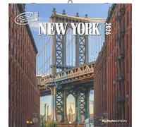 Alpha Edition - Nueva York 2026 - Calendario de folletos 30 x 30 cm - Calendario de pared - Para los fanáticos de los Estados Unidos y de las ciudades - 12 grabaciones de Nueva York - Con espacio para
