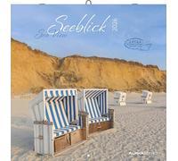 Alpha Edition - Vista al mar 2026 - Calendario en rústica 30x30 cm - Calendario de pared con fotografías de la costa - Para amantes del mar - 12 fotografías de ensueño, mucho espacio para notas, con