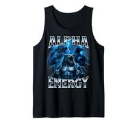 Alpha Energy Wolf Meme Cringe Extraño Divertido Hombres Mujeres Camiseta sin Mangas