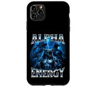 Alpha Energy Wolf Meme Cringe Extraño Divertido Hombres Mujeres Carcasa para iPhone 11 Pro MAX