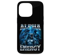 Alpha Energy Wolf Meme Cringe Extraño Divertido Hombres Mujeres Carcasa para iPhone 13 Pro