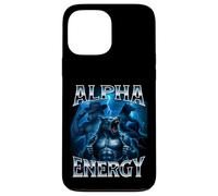 Alpha Energy Wolf Meme Cringe Extraño Divertido Hombres Mujeres Carcasa para iPhone 13 Pro MAX