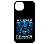 Alpha Energy Wolf Meme Cringe Extraño Divertido Hombres Mujeres Carcasa para iPhone 14 Plus