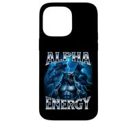 Alpha Energy Wolf Meme Cringe Extraño Divertido Hombres Mujeres Carcasa para iPhone 14 Pro MAX