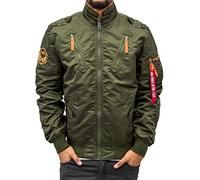 Alpha Falcon II Chaqueta, Verde (Dark Green), L para Hombre