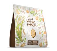 Alpha Foods | Proteína Vegana en Polvo | Sabor Chocolate | 100% Proteina Vegana | 21g dosis Vegan Protein Powder de Guisante, Arroz, Girasol y Soja | Proteína Aislada para Masa Muscular | 600g