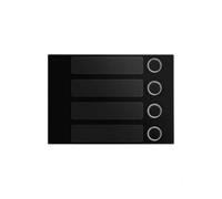 Placa de calle de 4 botones Alpha negro Urmet 1168/14