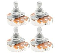 Alpha Full B250K Métrico Potenciómetros Lineal Taper Split Shaft Potentiometers para Guitarra Eléctrica o Bajo (4 Piezas)