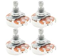 Alpha Full B500K Métrico Potenciómetros Lineal Taper Split Shaft Potentiometers para Guitarra Eléctrica o Bajo (4 Piezas)