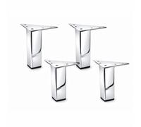 Alpha Furnishings - Patas cuadradas de metal con acabado en oro rosa de 5 pulgadas, juego de 4 unidades, para manualidades