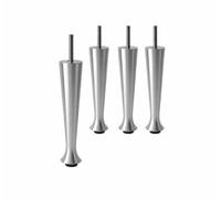 Alpha Furnishings Patas resistentes de aluminio sólido para muebles de 5.5 pulgadas de alto, 4 piezas con perno de suspensión