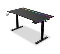Escritorio Gaming Alpha Gamer Zorya RGB Ajustable Negro