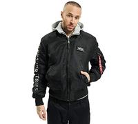 Alpha Industries 133104-198-M Chaqueta, Hombre, Negro (Black/Grey 198), Medium (Tamaño del fabricante: M)