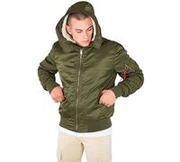 Alpha Industries MA-1 Hooded Chaquetas bomber Talla L - Verde oscuro