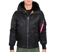 ALPHA INDUSTRIES 158104-3-XL Chaqueta bomber, Hombre, Negro (Black 3), X-Large (Tamaño del fabricante: XL)
