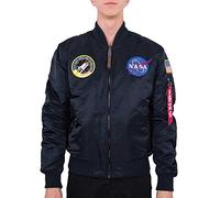 ALPHA INDUSTRIES 166107-403-S Chaqueta bomber, Hombre, Azul (All Rep.Blue 403), Small (Tamaño del fabricante: S)