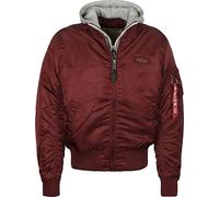 ALPHA INDUSTRIES 183110-184-L Hombre, Rojo (Burgundy 184), Large (Tamaño del Fabricante: L)