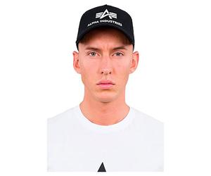 Alpha Industries 186902-03-black-OS Gorra de bisbol, Negro, Talla única Unisex Adulto