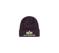 Alpha Industries 3D Beanie Gorro, Plum, Talla única Unisex Adulto