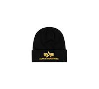 Alpha Industries 3D Beanie Sombreros Talla onesize - Negro/Amarillo