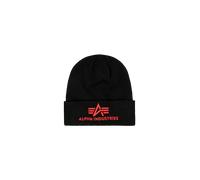 Alpha Industries 3D Beanie Sombreros Talla onesize - Negro/Rojo