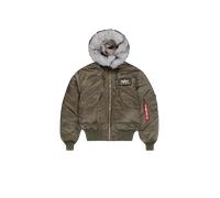Alpha Industries 45/P Hooded Custom Bomber Chaqueta para hombre Mud Olive M