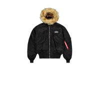 Alpha Industries 45/P Hooded Custom Chaquetas bomber Talla S - Negro/Reflejo