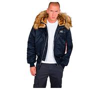 Alpha Industries 45/P Hooded Custom Chaquetas bomber Talla S - Azul
