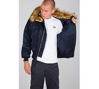 Alpha Industries 45P Hooded Chaqueta Bomber Blue