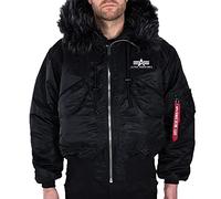 alpha industries 45P Hooded Custom 515-black/black talla XS