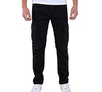 ALPHA INDUSTRIES Agent Pantalones Cargo, Negro (Black-03), 30 para Hombre