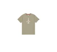 Alpha Industries Air Force Sketch T-Shirt Camisetas Talla 3XL - Verde oliva