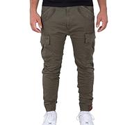 ALPHA INDUSTRIES Airman Pant para Hombre, Talla 33, Color Black Olive