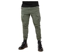 ALPHA INDUSTRIES Airman Pantalones Cargo, Verde (Dark Olive-142), 34 para Hombre