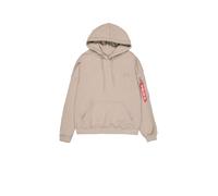 Alpha Industries Alpha Essentials Rubber Logo Hoodie Sudaderas y sudaderas con capucha Talla XS - Beige