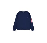 Alpha Industries Alpha Essentials Rubber Logo Sweatshirt Sudaderas y sudaderas con capucha Talla M - Azul oscuro
