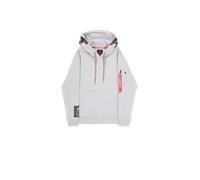 ALPHA INDUSTRIES Sudadera gris claro / rojo vino L gris claro / rojo vino