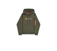 Alpha Industries Alpha Label Hoodie Sudaderas con capucha Talla L - Verde