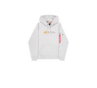 Alpha Industries Sudadera con Capucha Alpha Label Hooded Sweat para Hombre Pastel Grey