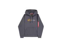 Alpha Industries Alpha Label Hoodie Sudaderas y sudaderas con capucha Talla 2XL - Gris oscuro