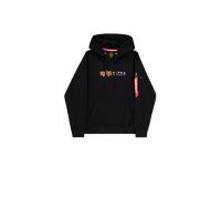 Alpha Industries Alpha Label Hoodie Sudaderas y sudaderas con capucha Talla 3XL - Negro
